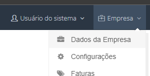 Menu Empresa